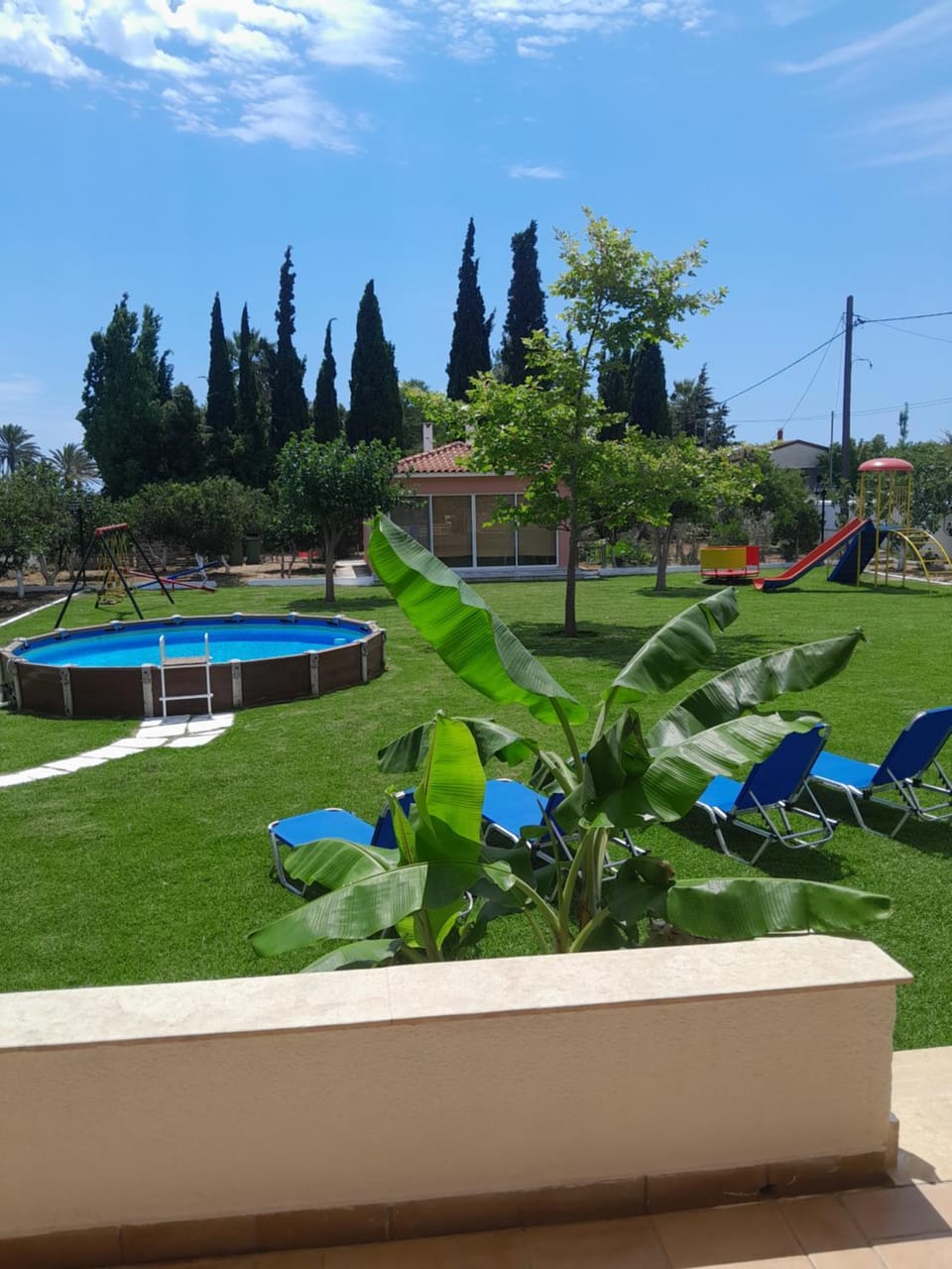 Garden, Garden view, Pool view, Swimming pool, sunbed
