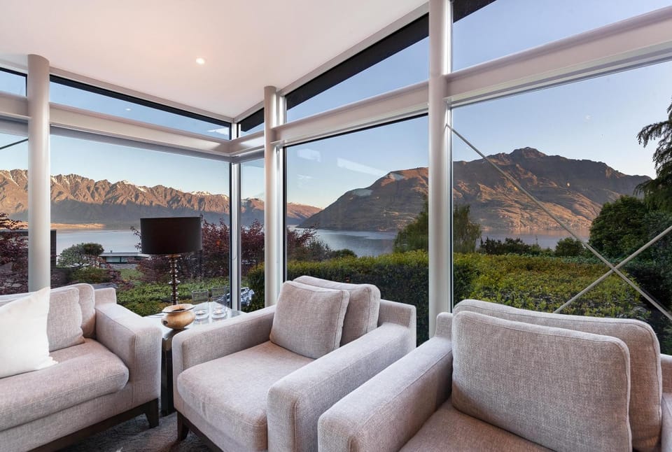 Natural landscape, Living room, Lake view
