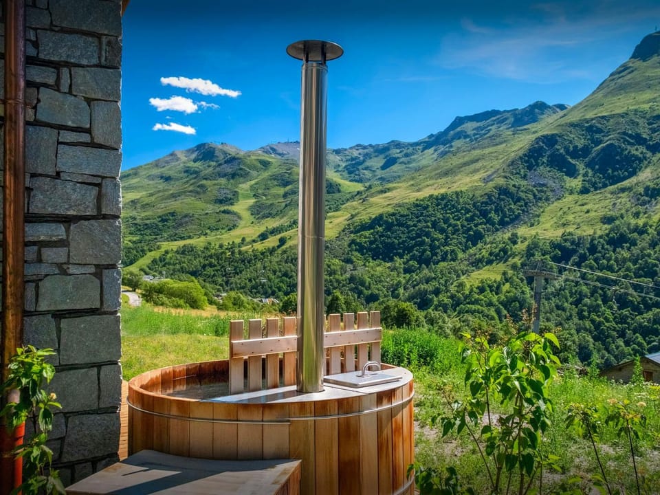 Day, Natural landscape, Summer, Hot Tub, Mountain view