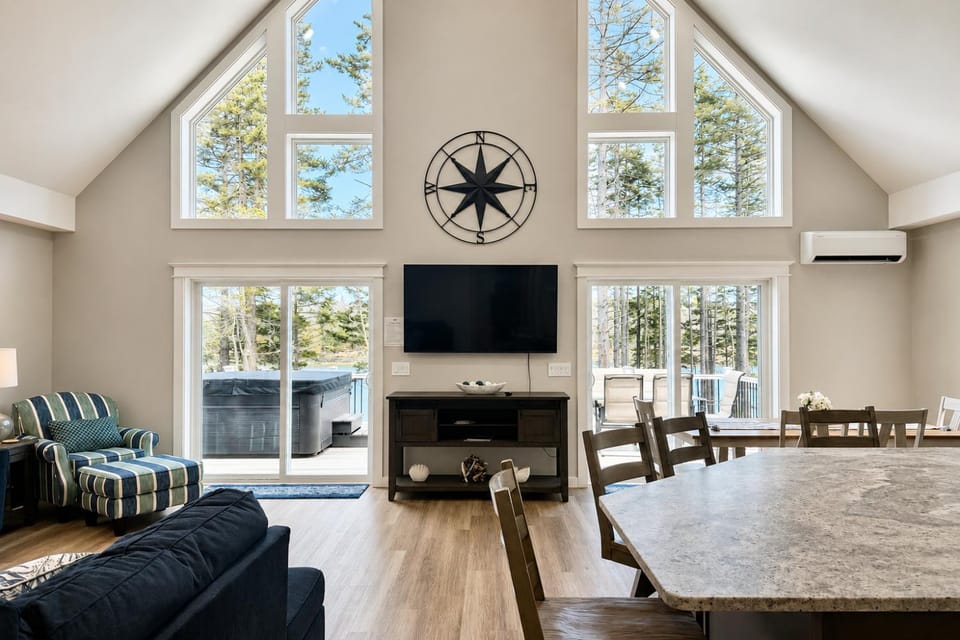 New 2023 Waterfront Home near Acadia with Hot Tub House in Harrington