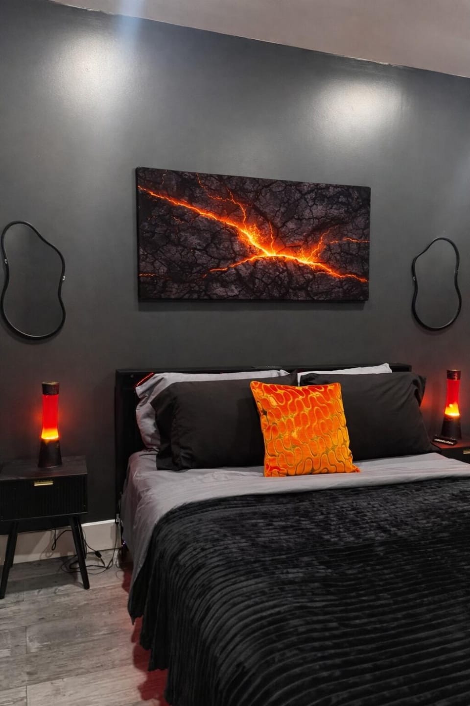 Midnight Ember Moody City 1BR Escape Apartment in Philadelphia