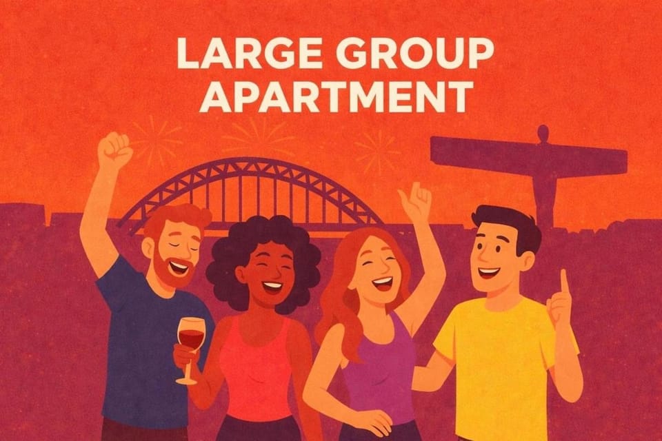 Quirky Group Apartment 5mins to City Centre - Up To 11 Guests Apartment in Newcastle upon Tyne