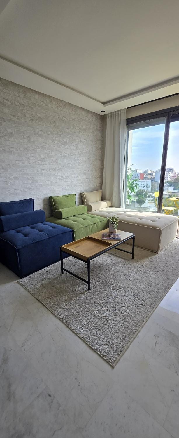 New And Bright Terrace Panoramic View Apartment in Casablanca