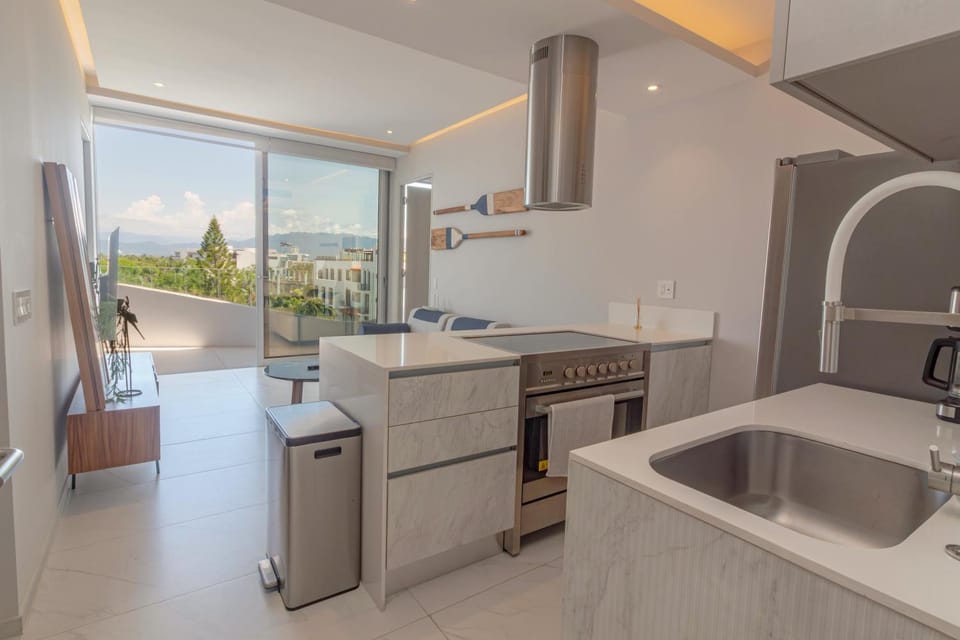 2 Rooms with luxury terrace ,Pool ,Gym ,in Marina 404 Apartment in Nuevo Vallarta