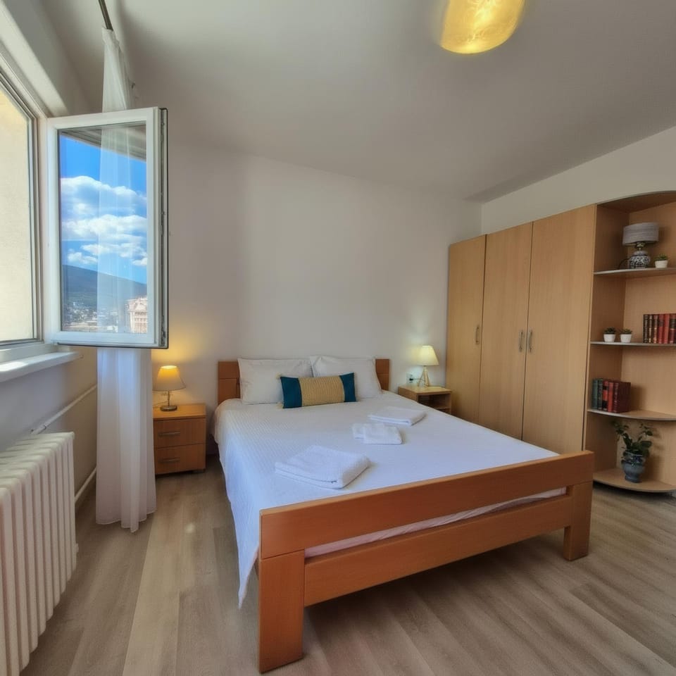 Bed, View (from property/room), Bedroom, wardrobe