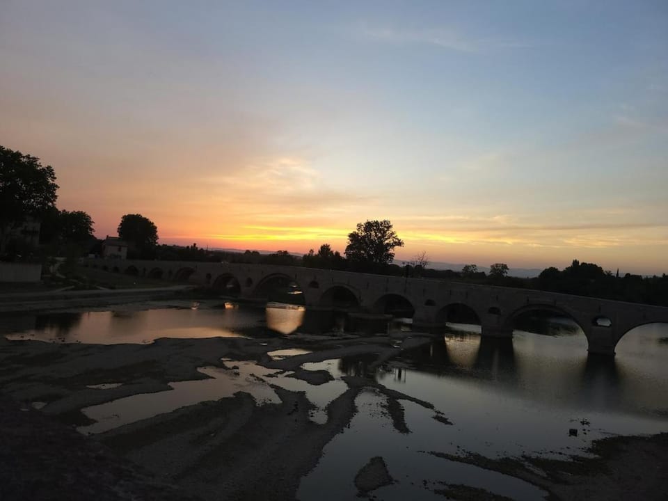 Nearby landmark, Natural landscape, Sunset