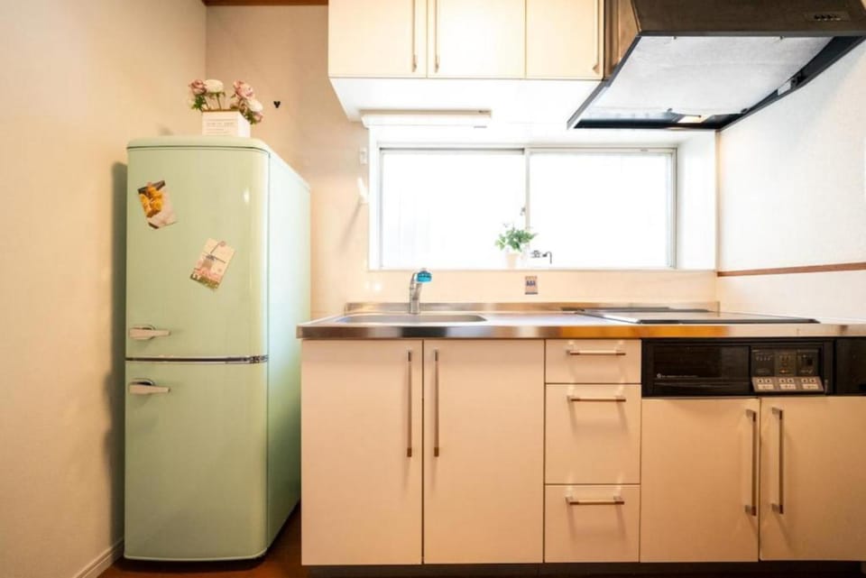 Kitchen or kitchenette, oven, stove