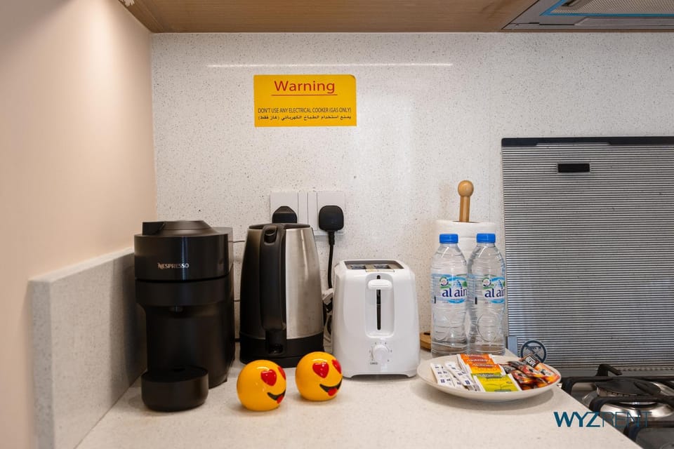 Coffee/tea facilities, Kitchen or kitchenette, toaster