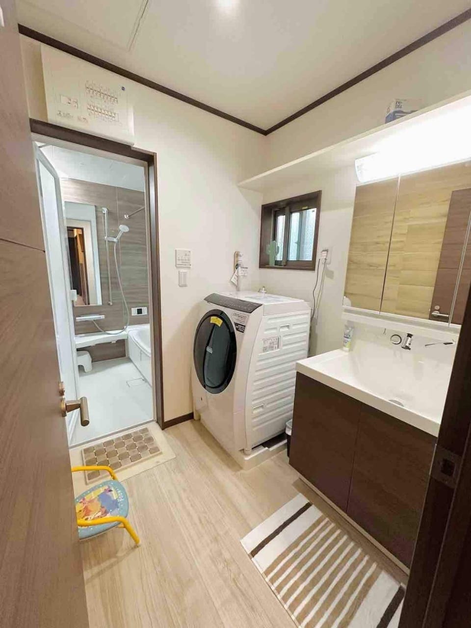 Bathroom, washing machine, washing machine
