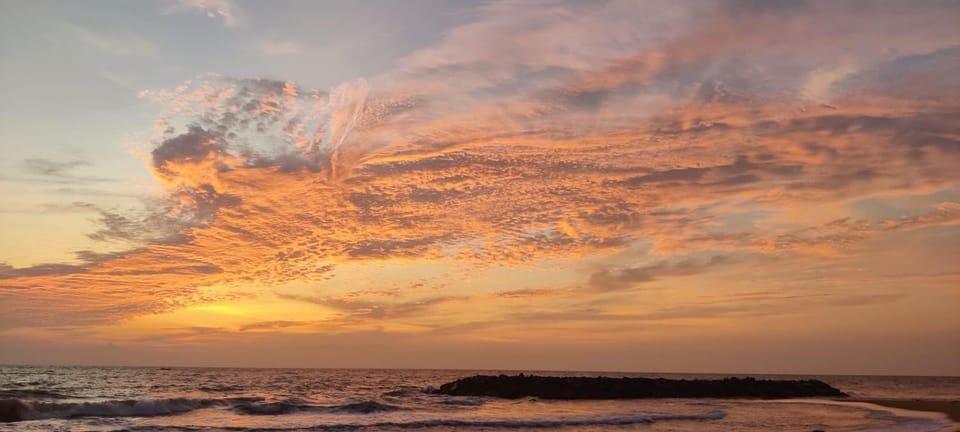 Natural landscape, Beach, Sunset