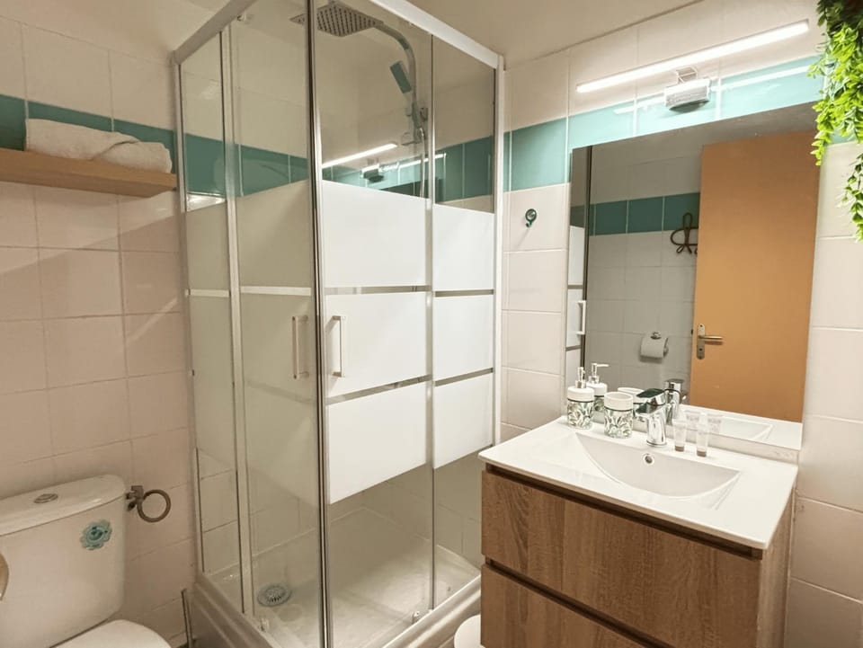 Shower, Toilet, Bathroom, towels