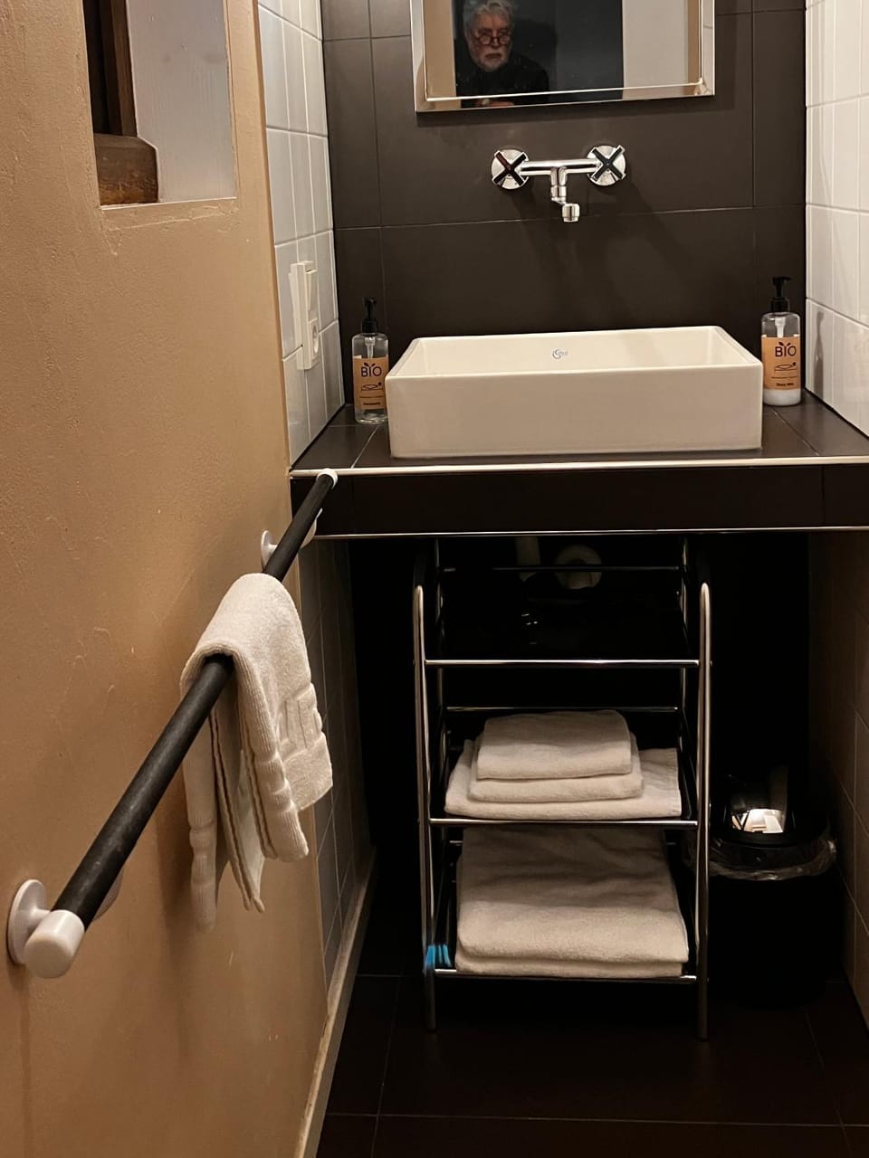 Bathroom, towels