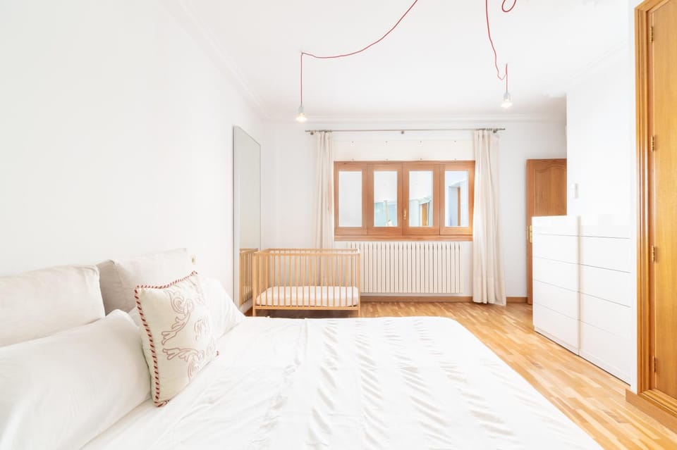 Property building, Living room, Bedroom