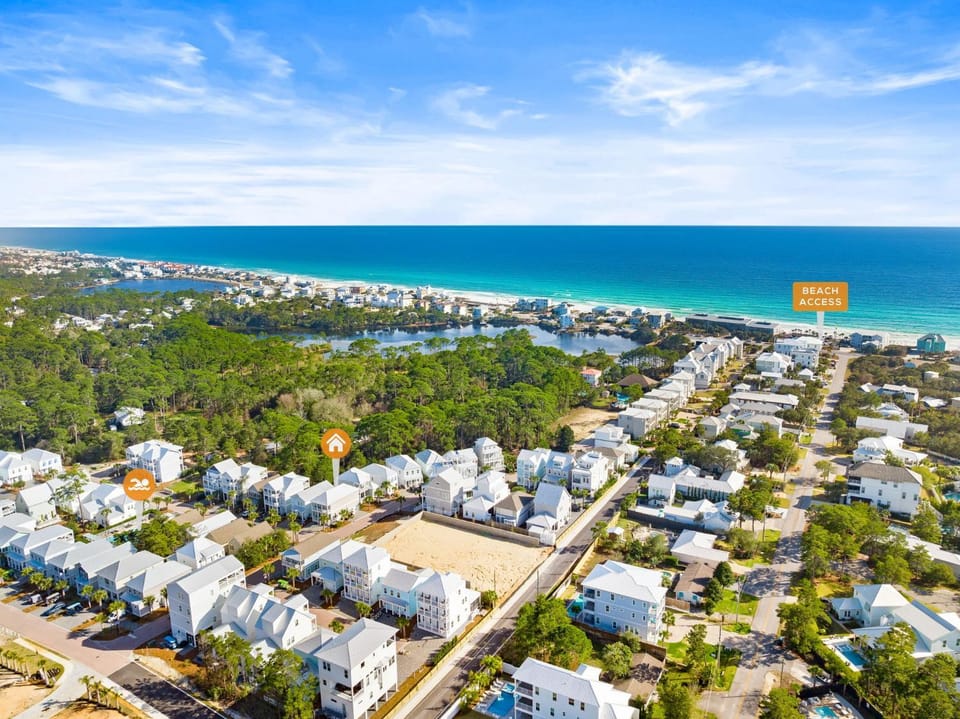 Neighbourhood, Bird's eye view, Beach, Lake view, Swimming pool