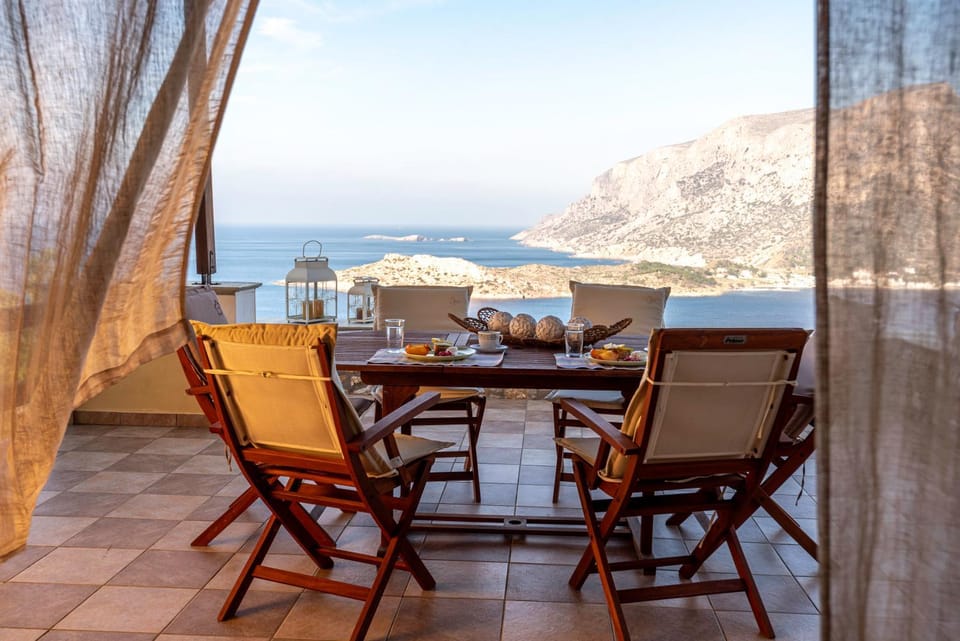 Patio, Day, Natural landscape, View (from property/room), Balcony/Terrace, Dining area, Mountain view, Sea view