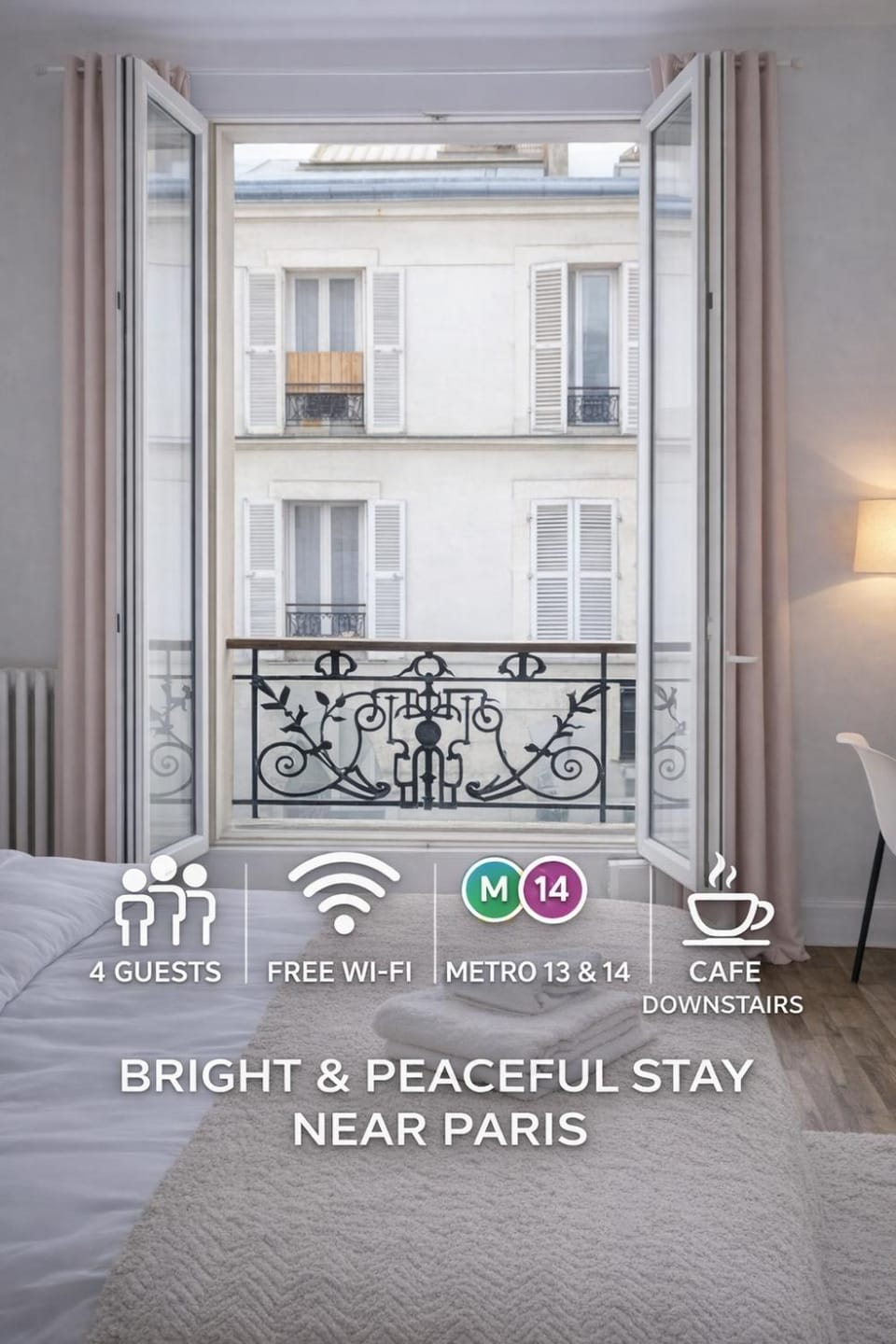 Bed, Bedroom, Text overlay