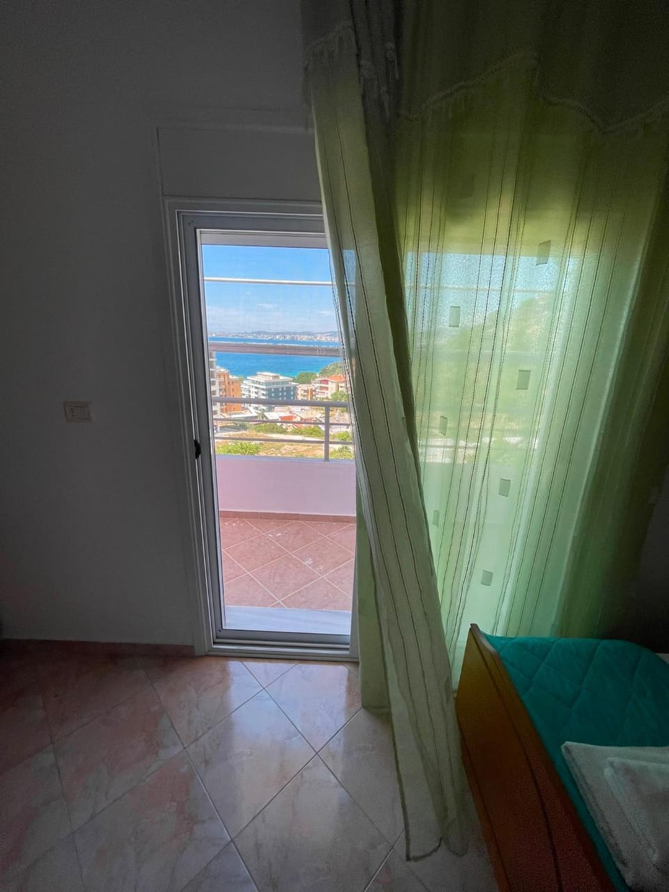 Bed, View (from property/room), Balcony/Terrace, Photo of the whole room, Bedroom, Sea view