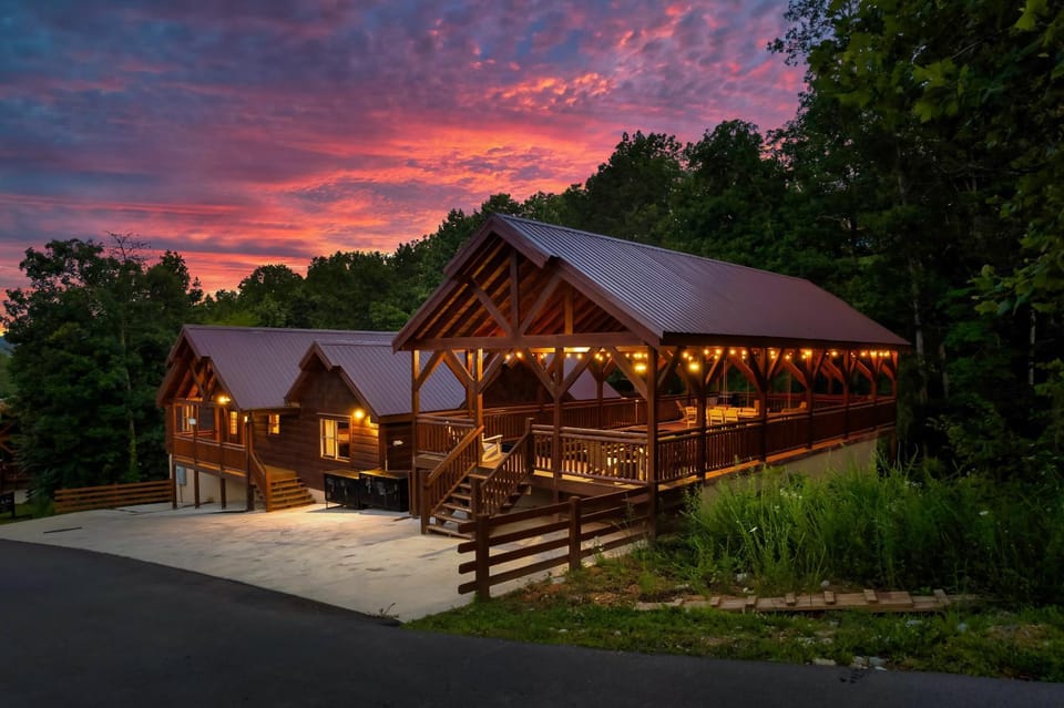 Property building, Natural landscape, Sunset