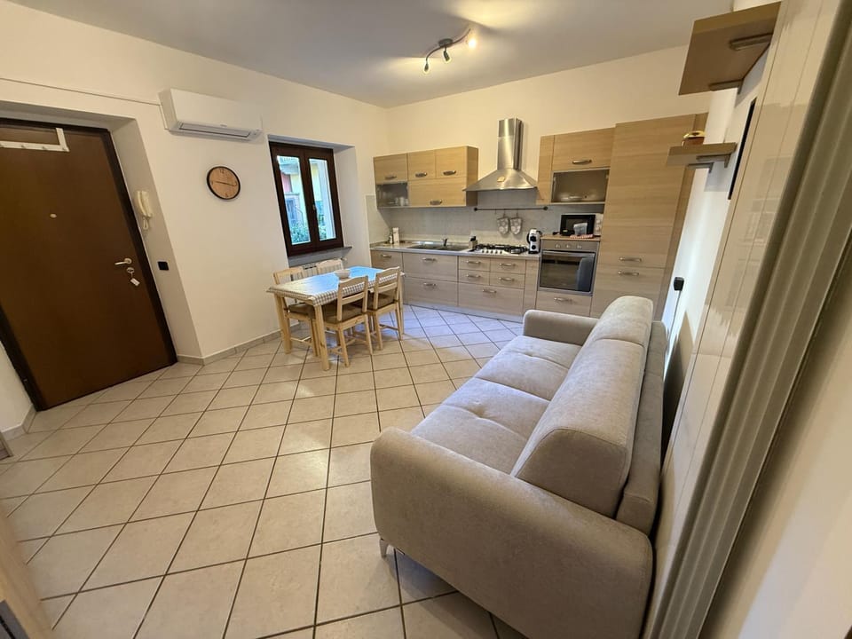 Living room, kitchen