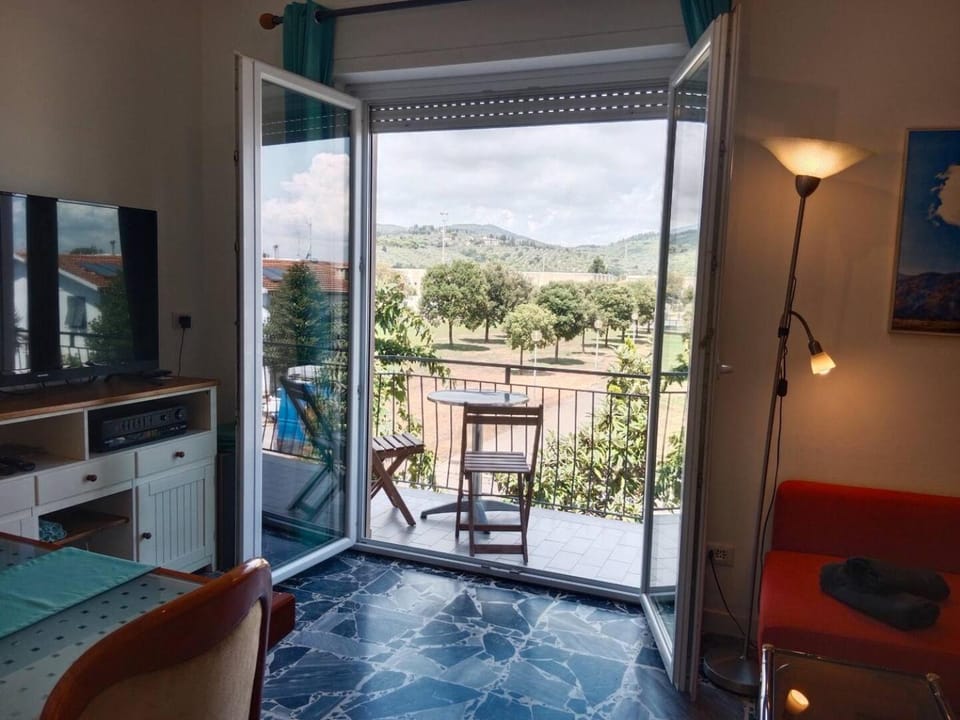 TV and multimedia, View (from property/room), Balcony/Terrace, Living room, Dining area