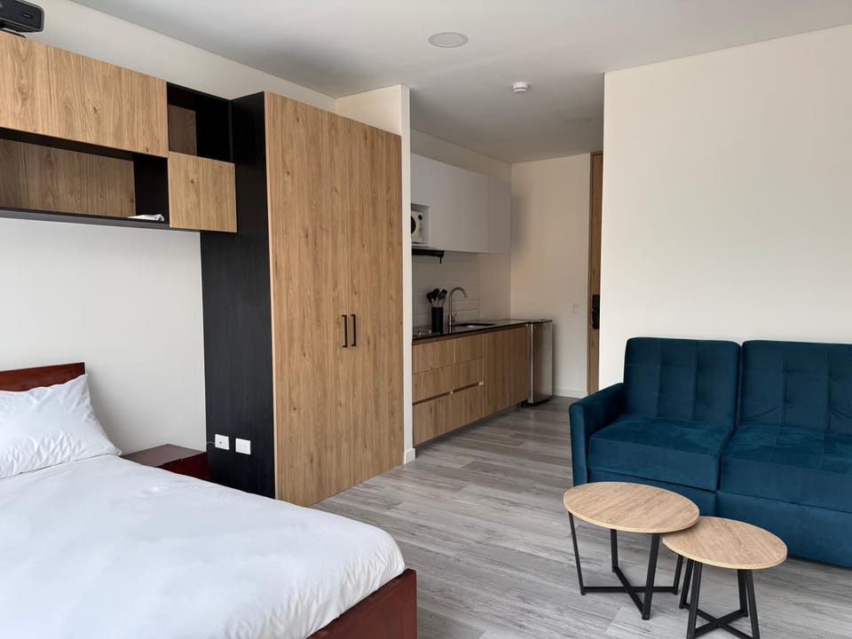 Bed, Kitchen or kitchenette, Living room, Bedroom, wardrobe