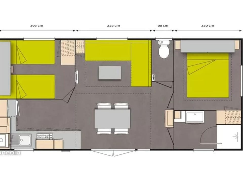 Mobil-home avec terrasse pour 6 personnes - API-1-52-1404 Campground/ 
RV Resort in Auvergne-Rhône-Alpes