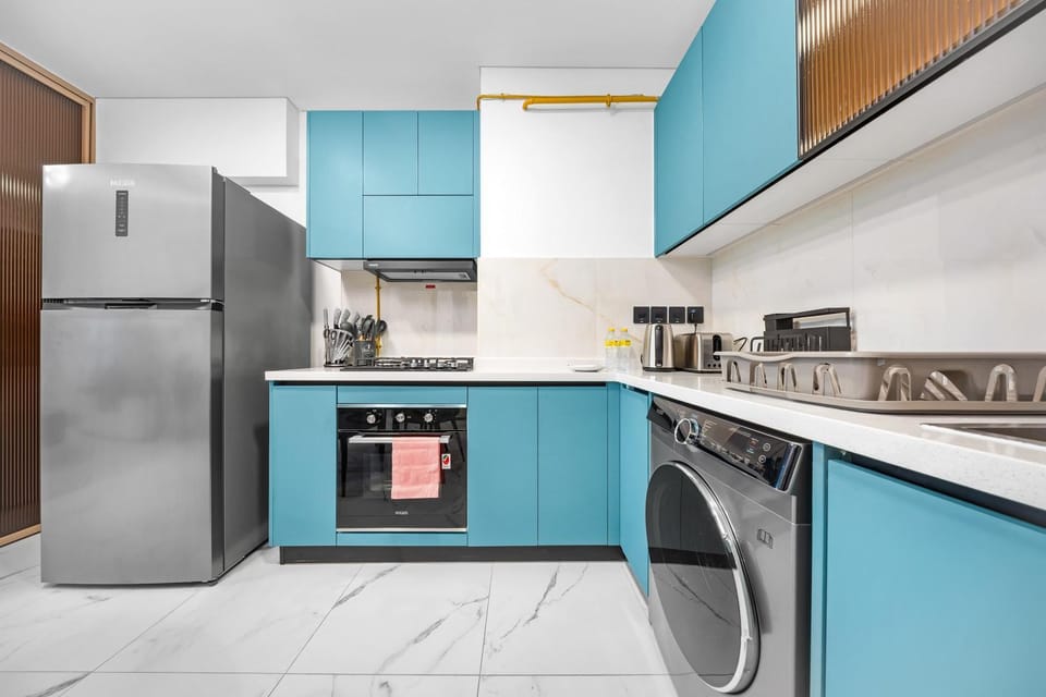 Free housekeeping visits during your stay - StayShort Modern Flat in Al Barsha with Private Plunge Pool Sleeps 2 Apartment in Dubai