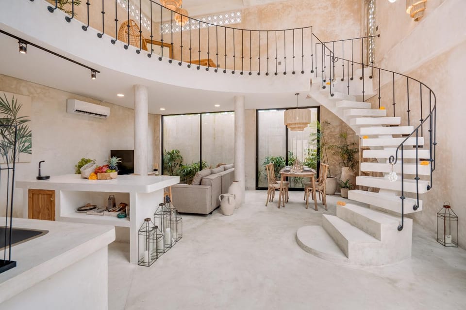 Living room, Dining area, kitchen, air conditioner