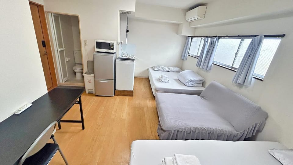 Skytree車站5分 密碼入住 2套衛浴 2間套房 廚房 洗衣機 頂樓晴空塔觀景台 電梯大樓 Amin Hotel 64 Apartment in Japan