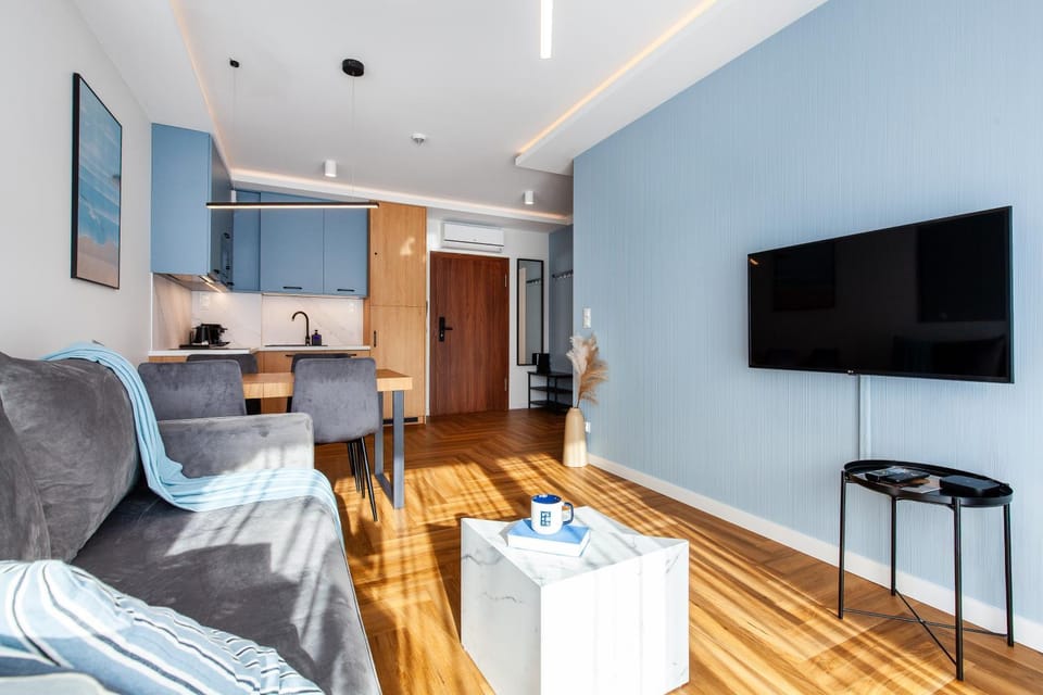 TV and multimedia, Kitchen or kitchenette, Living room, Seating area, Evening entertainment