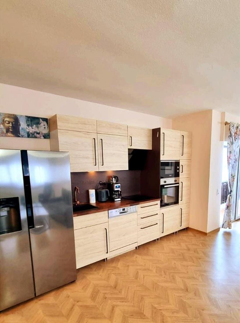 OVER RIVER near FRANKFURT-130 QM-4 ROOMS- 6 BEDS-PARKING-AIR CONDITIONER Apartment in Hesse