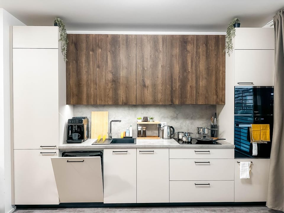 Coffee/tea facilities, Kitchen or kitchenette, dishwasher, minibar, oven, stove