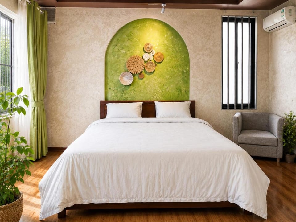 Bed, Bedroom, air conditioner