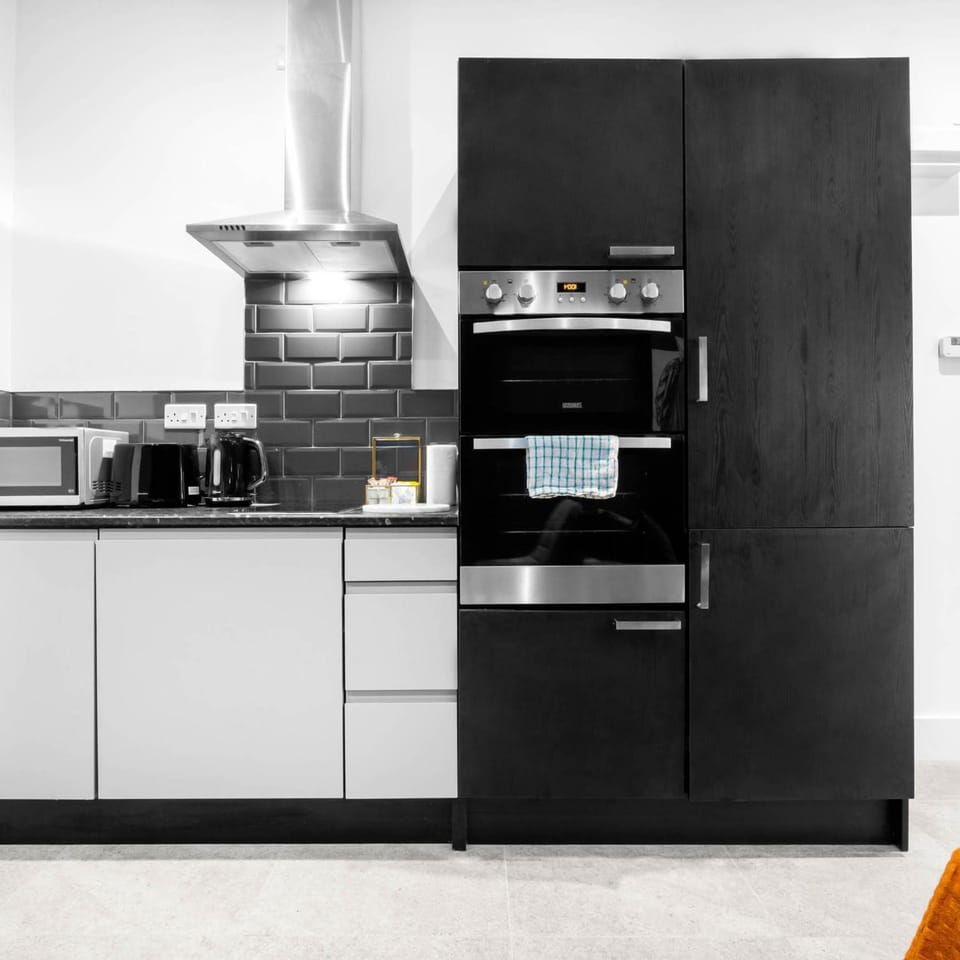 Kitchen or kitchenette, toaster