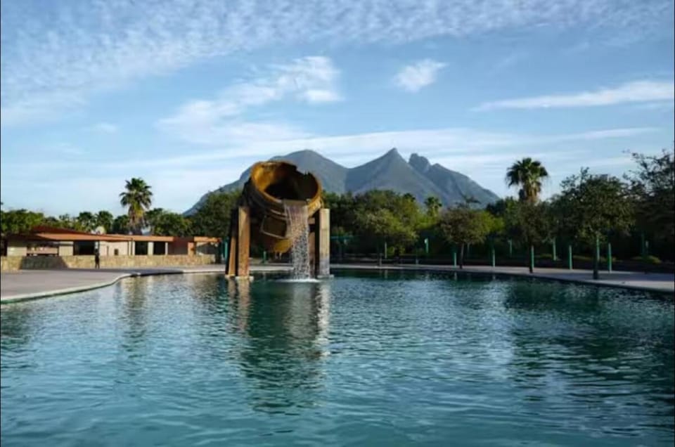 Apartment with pool on Paseo Santa Lucia Apartment in Monterrey