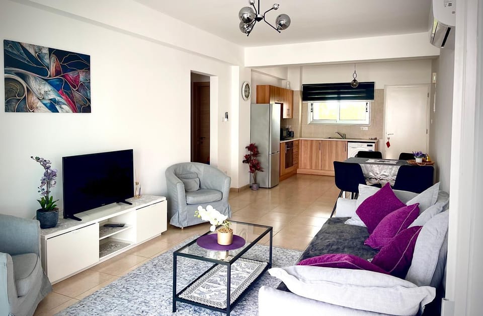 Living room, kitchen