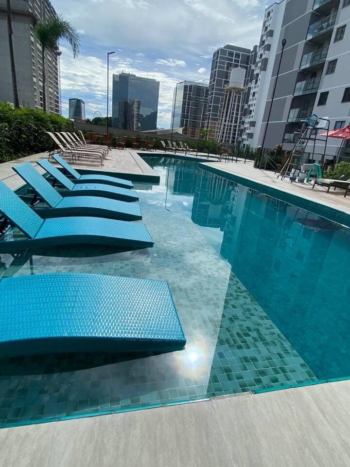 Studio com Vista Mar Ocean View Studio with Pool Apartment in Rio de Janeiro
