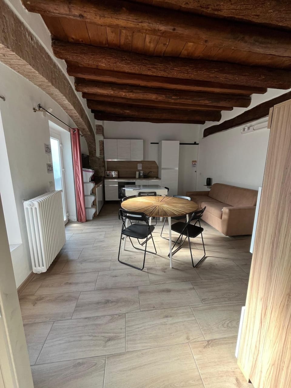 Living room, kitchen