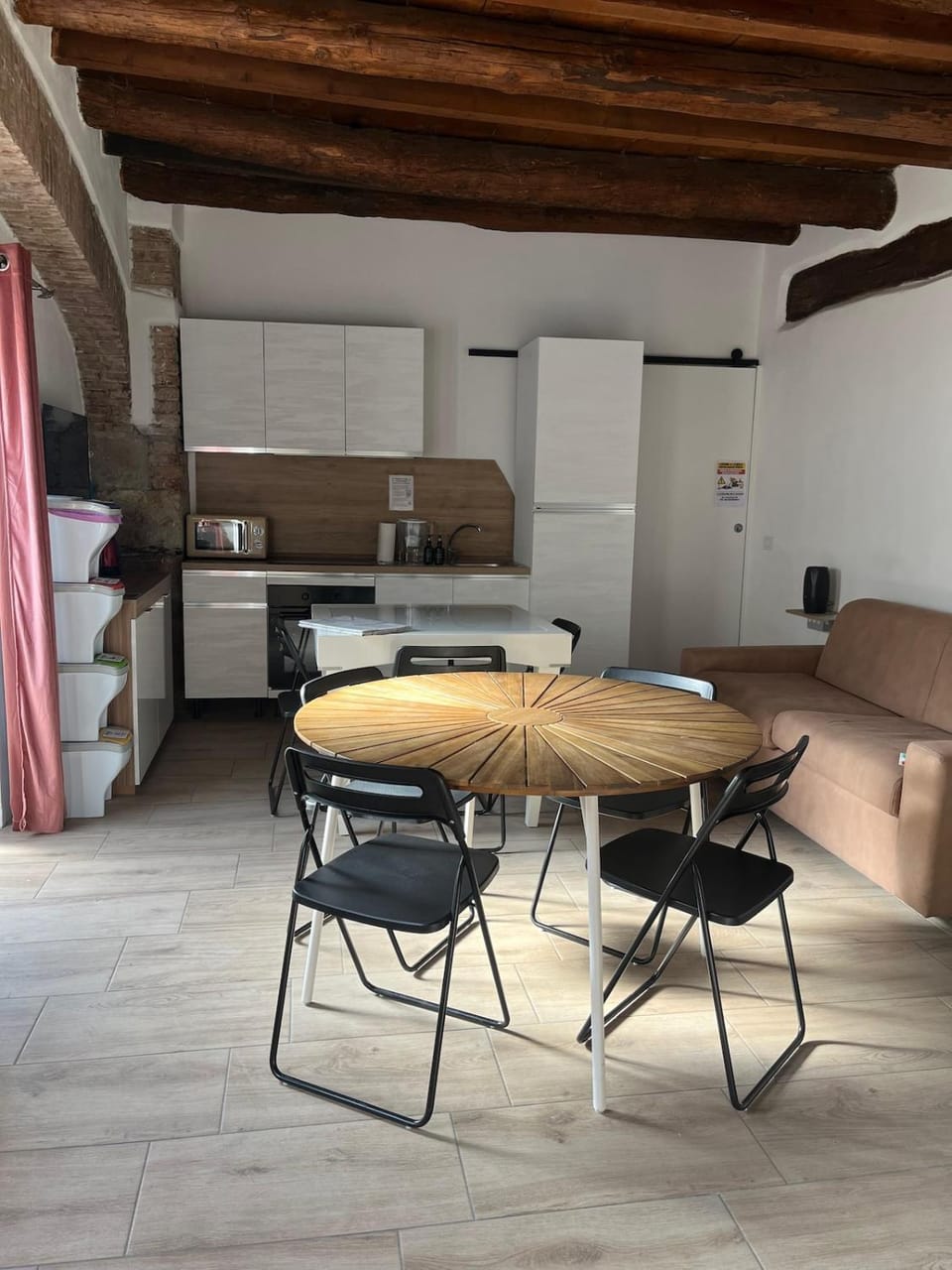 Living room, kitchen