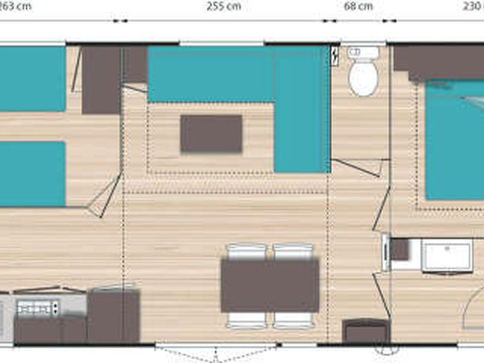Mobil-home 29m² avec Terrasse à Grimaud - API-1-52-1719 Campground/ 
RV Resort in Cogolin