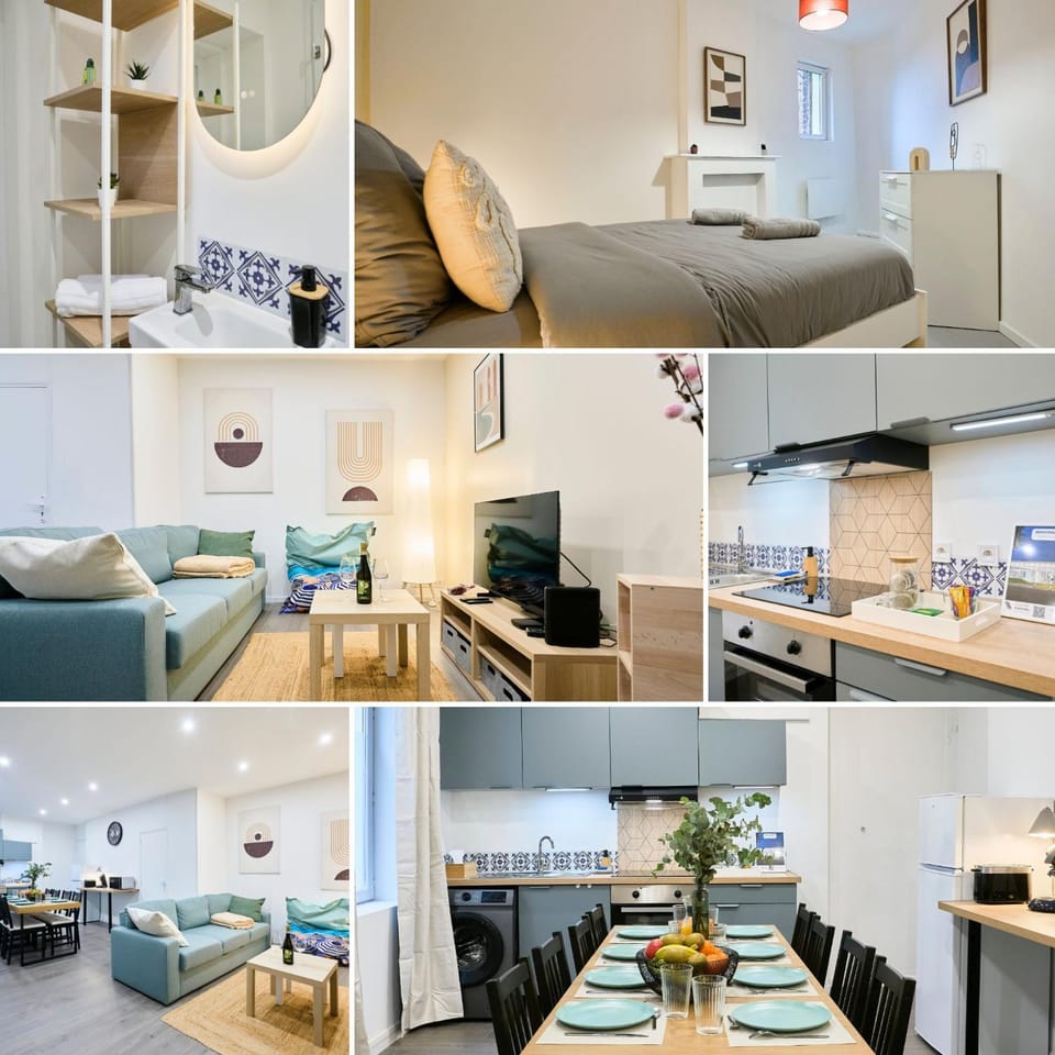 Kitchen or kitchenette, Living room, Photo of the whole room, Seating area, Dining area, Bedroom