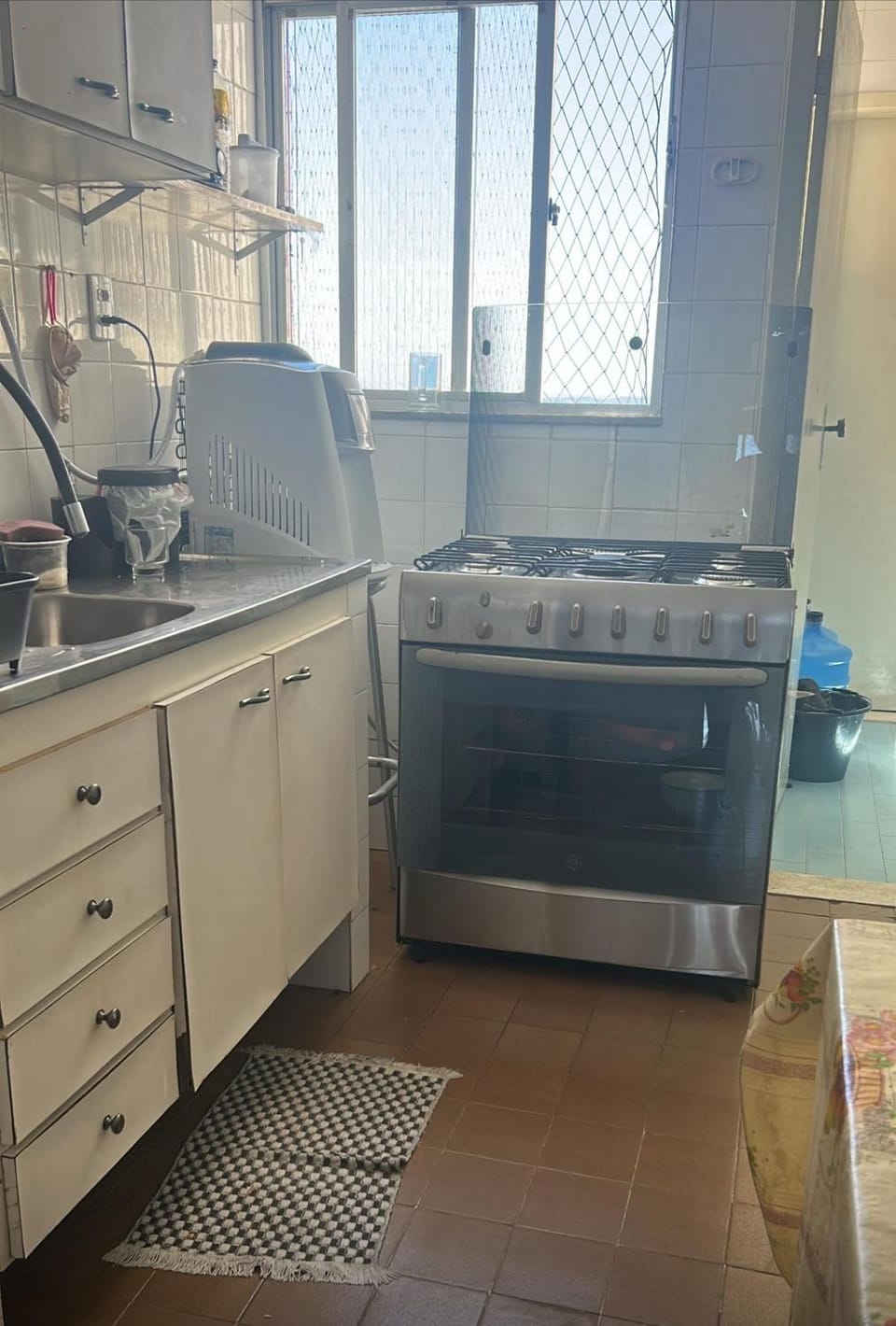 Communal kitchen, stove