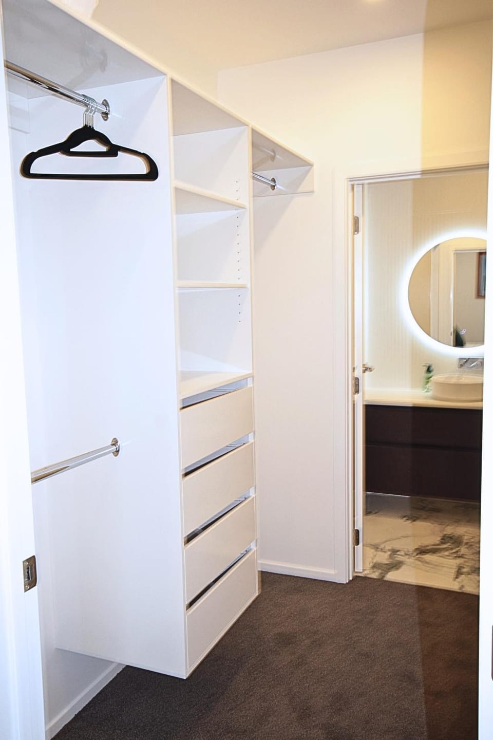 Bathroom, wardrobe
