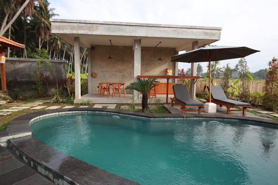 Patio, Day, Garden, Garden view, Pool view, Swimming pool, Swimming pool, sunbed