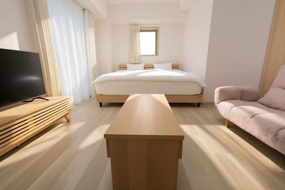 Bed, Living room, Photo of the whole room