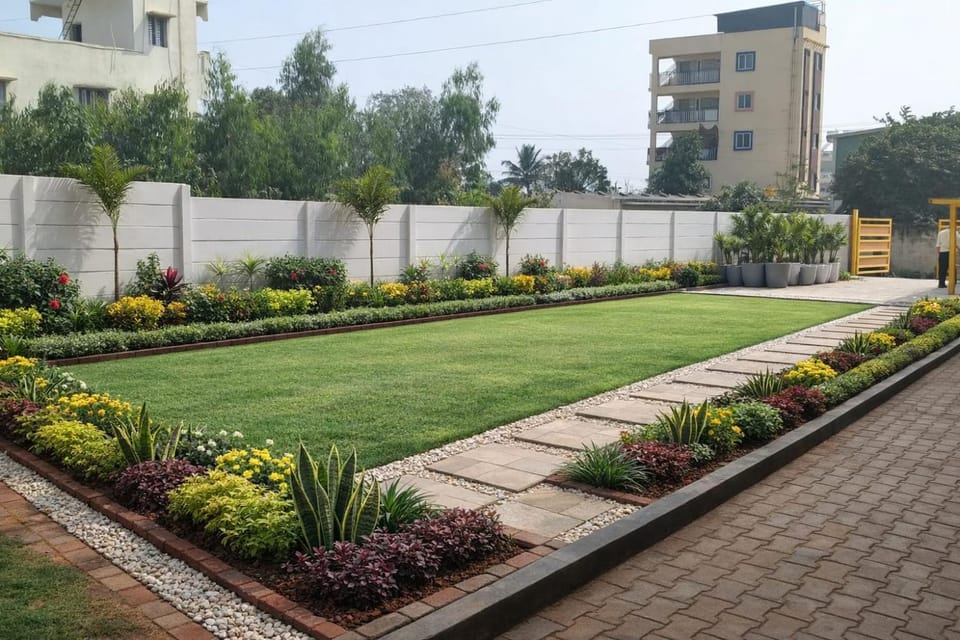 Property building, Garden
