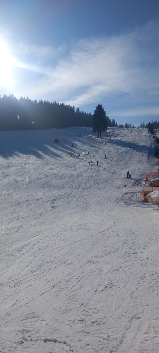Natural landscape, Winter, Skiing