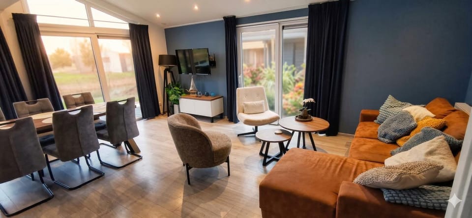 Sunset Beach Villa Modernes Waterfront für 6 Pers 5 Min zum Strand Campground/ 
RV Resort in Hellevoetsluis