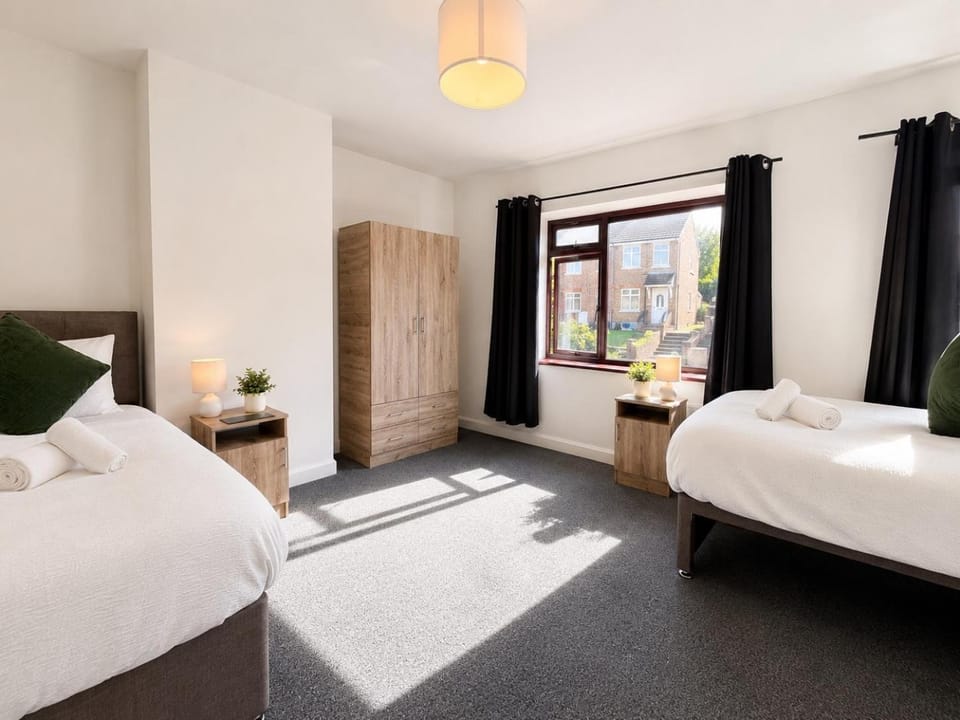 Bed, Photo of the whole room, Bedroom, towels, wardrobe