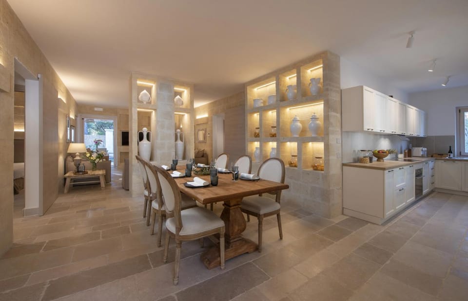 Living room, kitchen